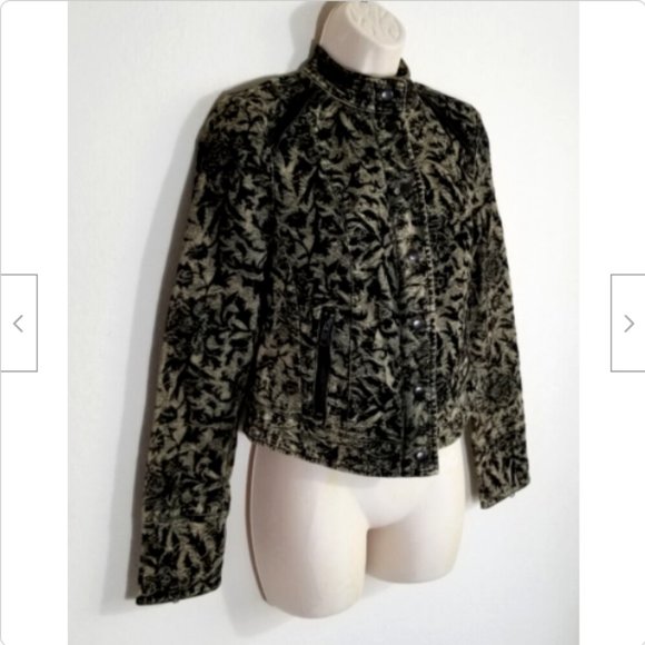 FREE PEOPLE "Follow the Flock" Motorcycle Jacket 5459E1M - Picture 4 of 16